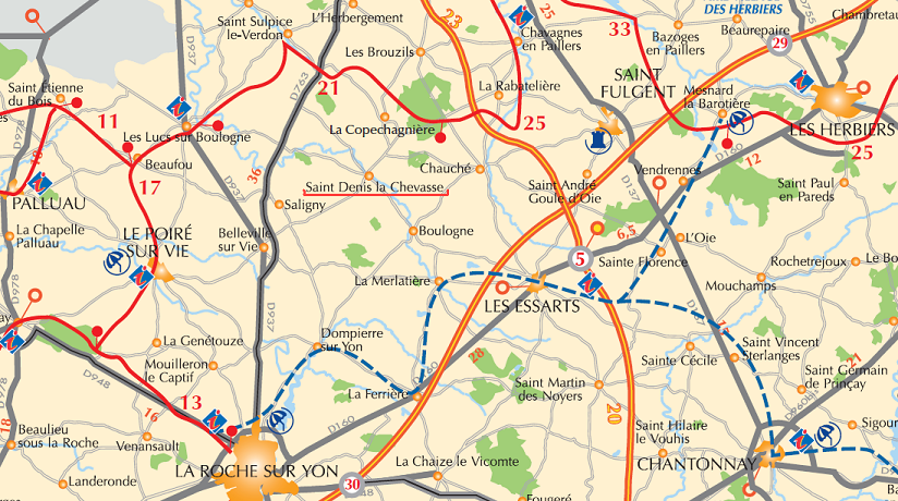 Carte des activités à proximité de Saint Denis